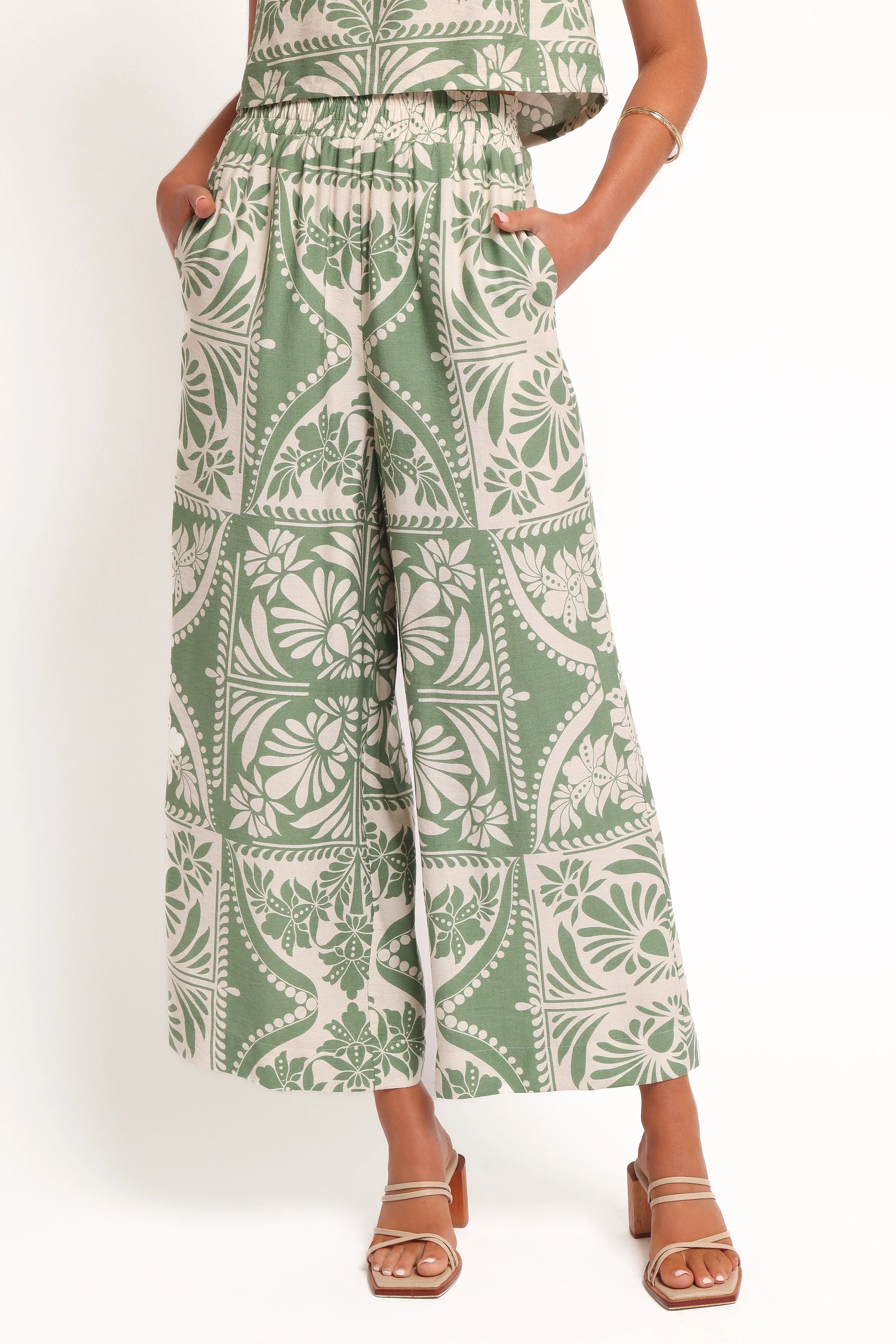 Nevin Pant Green Floral