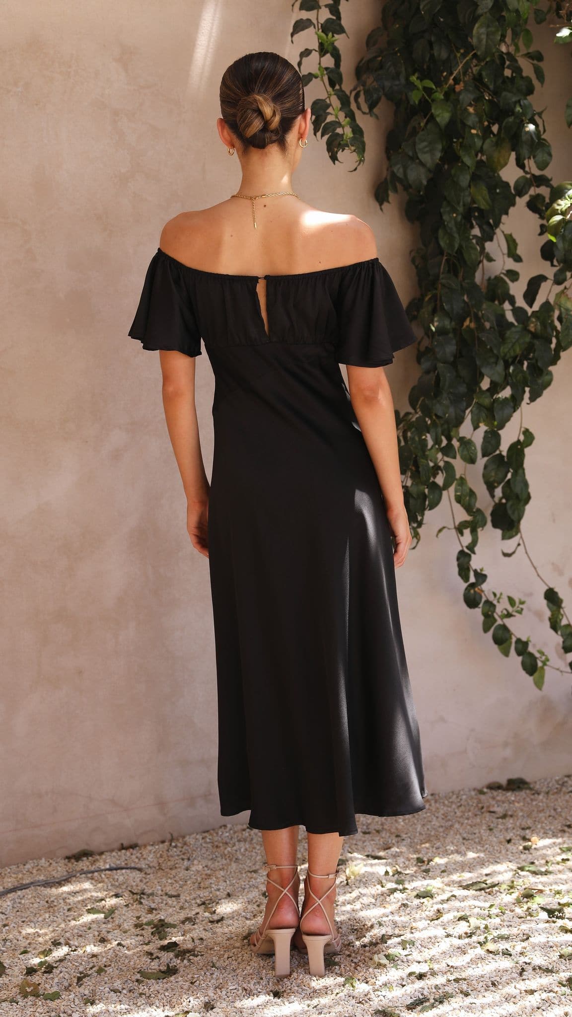 Louisa Midi Dress Black