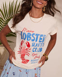 Lobster Seafood Club Cotton Graphic Short Sleeve Tee