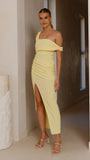 Gardenia Maxi Dress Lemon