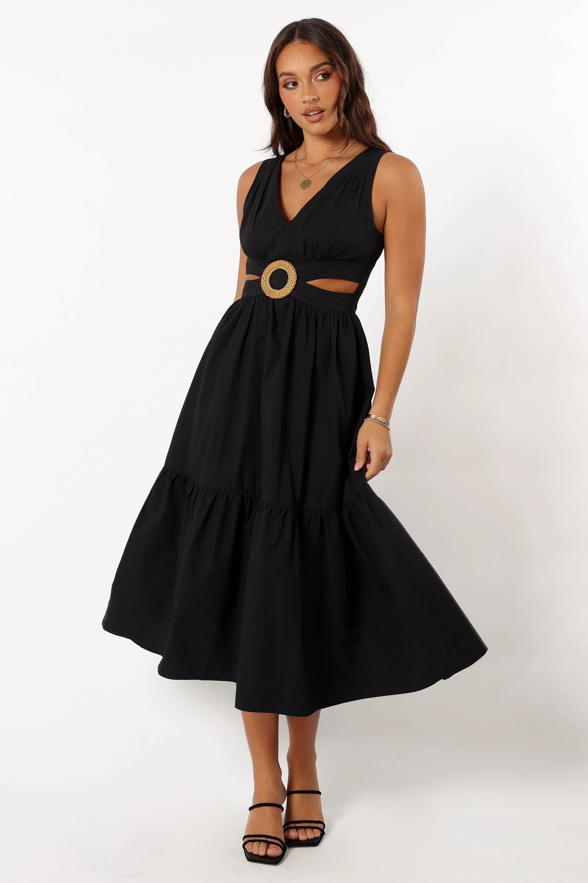 Carmella Midi Dress Black