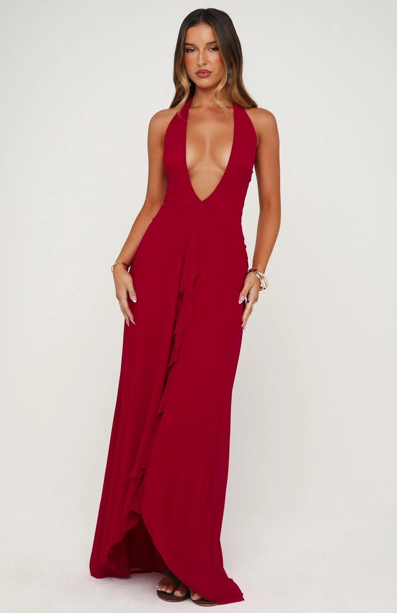Sun Glam Maxi Dress Dragonfruit