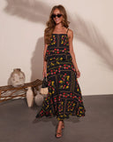 Sunkissed Meadow Floral Print Cropped Cami
