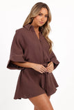 Jemmy Romper Chocolate Brown