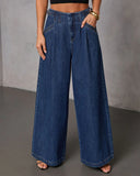 Easy Classic Stretch High Rise Wide Leg Jeans