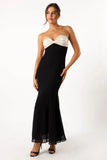 Cecilia Strapless Maxi Dress Black