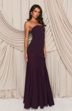 Sending My Best Strapless Maxi Dress Burgundy