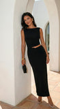 Astra Cut Out Maxi Dress Black