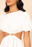 Joanna Cut Out Mini Dress White