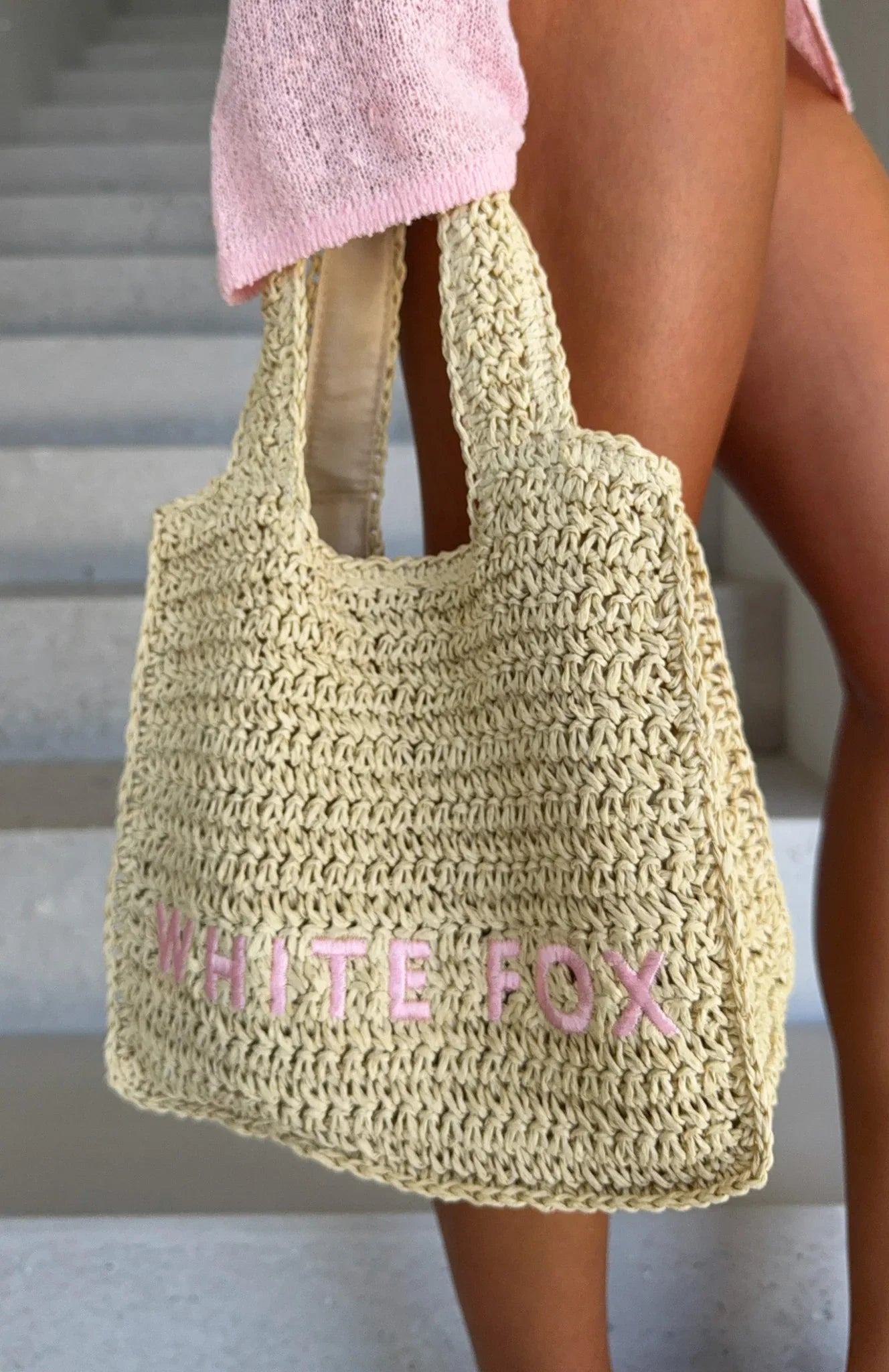 Tyrus Small Top Handle Bag Natural Baby Pink