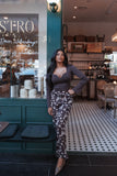 Romola Pant Brown Cream Floral