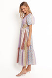 Verona Patchwork Midi Dress Botanic Multi