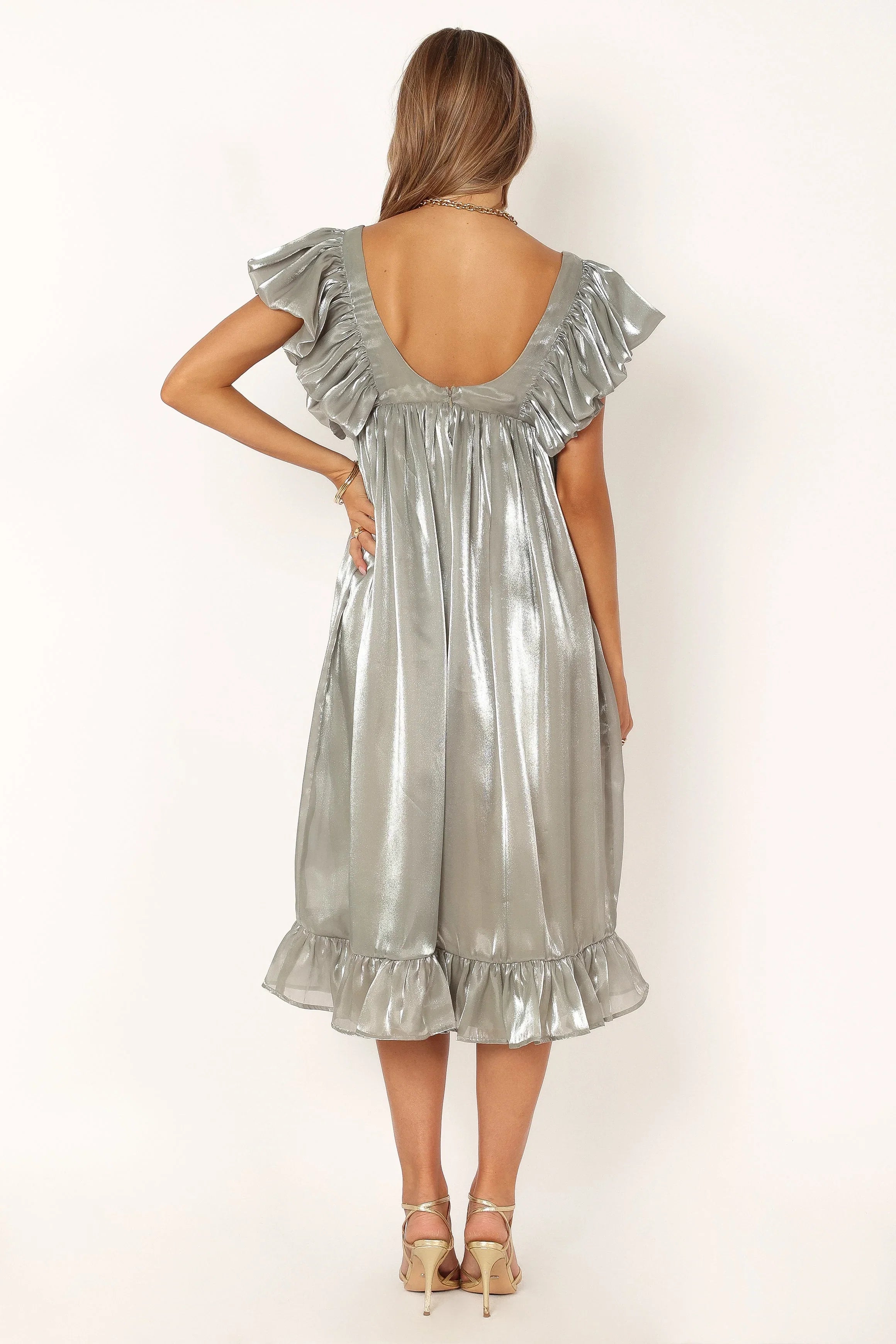 Oro Midi Dress Olive