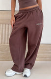 Know What You Want Barrel Leg Sweatpants Chocolate