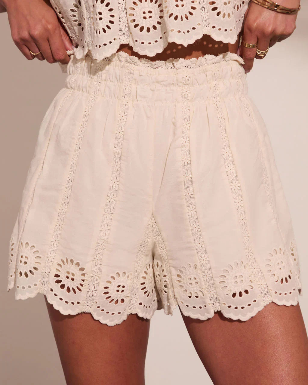 Gleaming Edit Eyelet Shorts