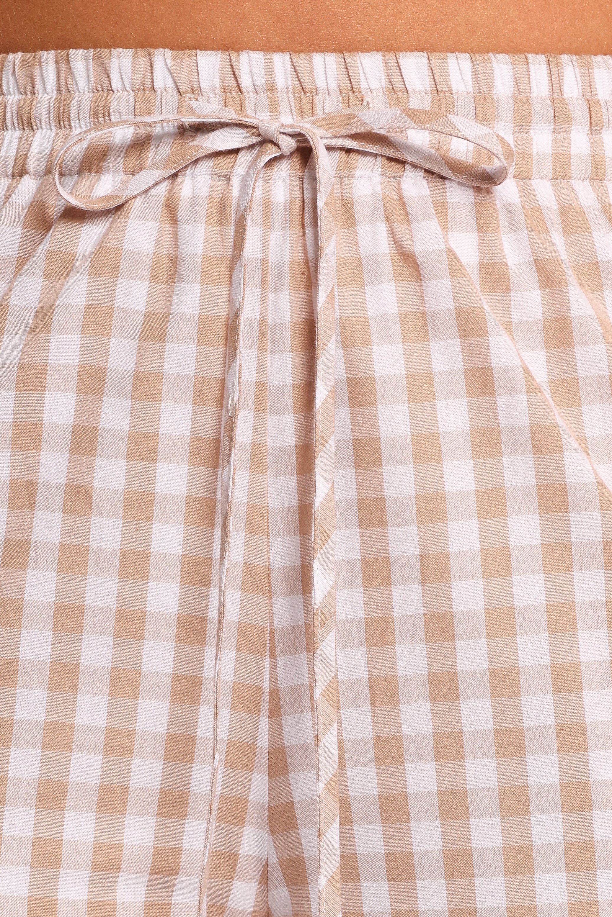 Marina Pant Beige Gingham