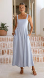 Zina Maxi Dress Blue