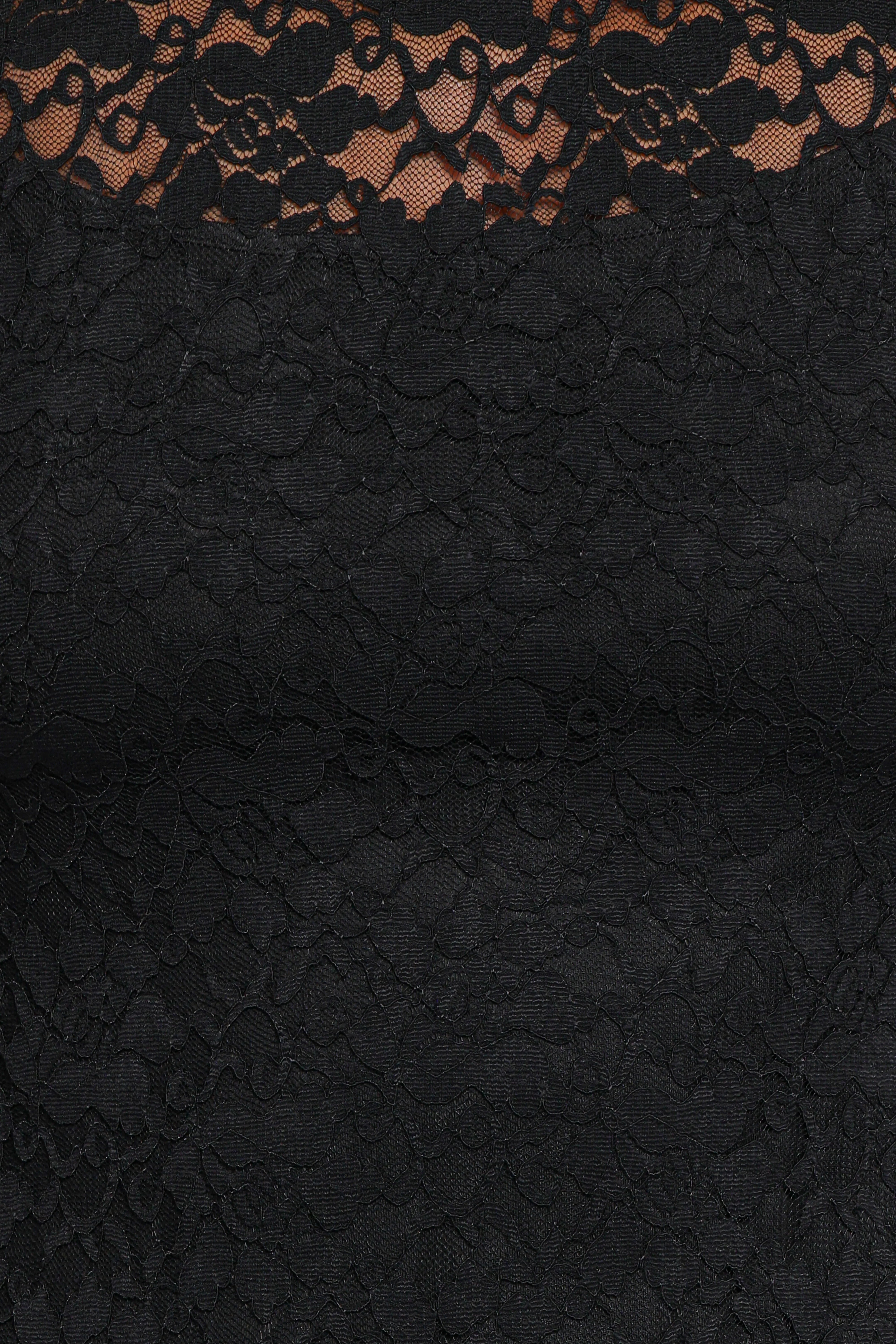 Davina Long Sleeve Midi Dress Black