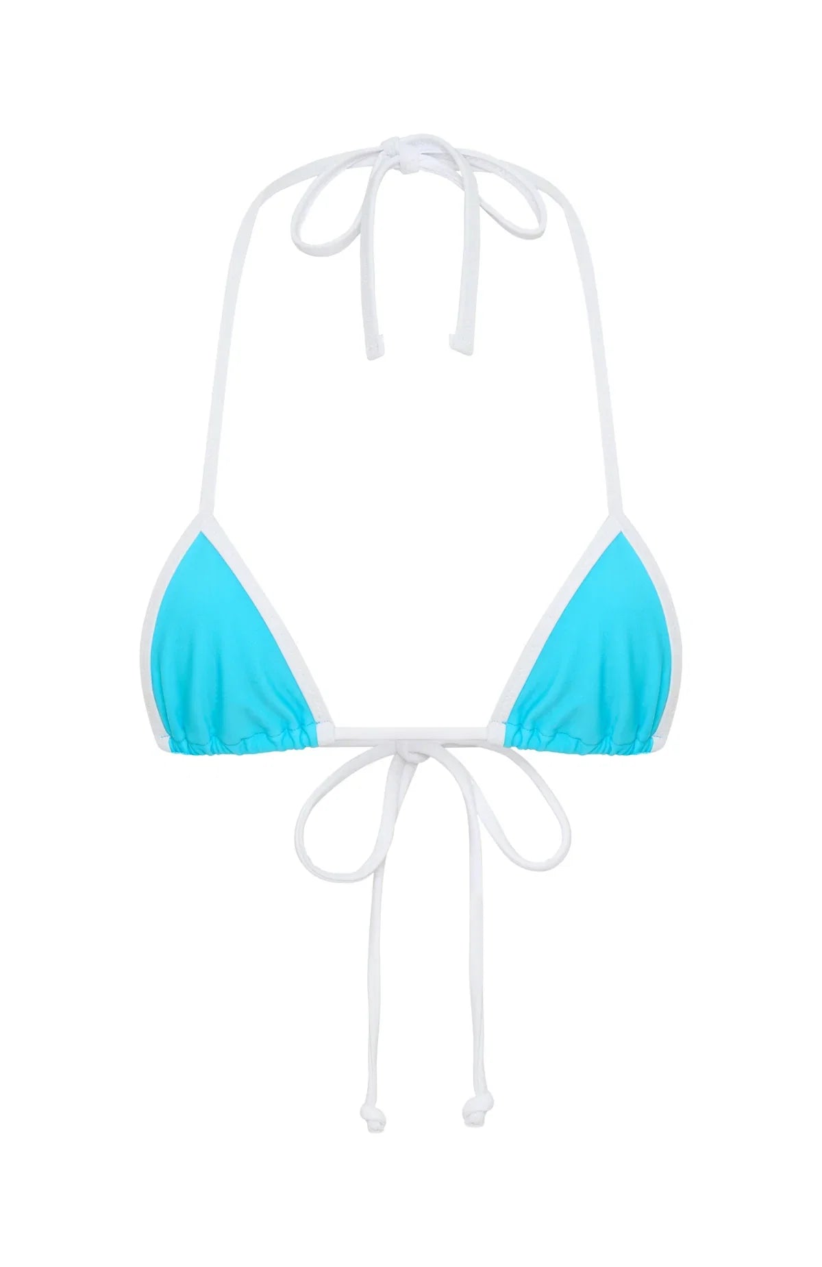 Inka Micro Bikini Top Paradise Blue White