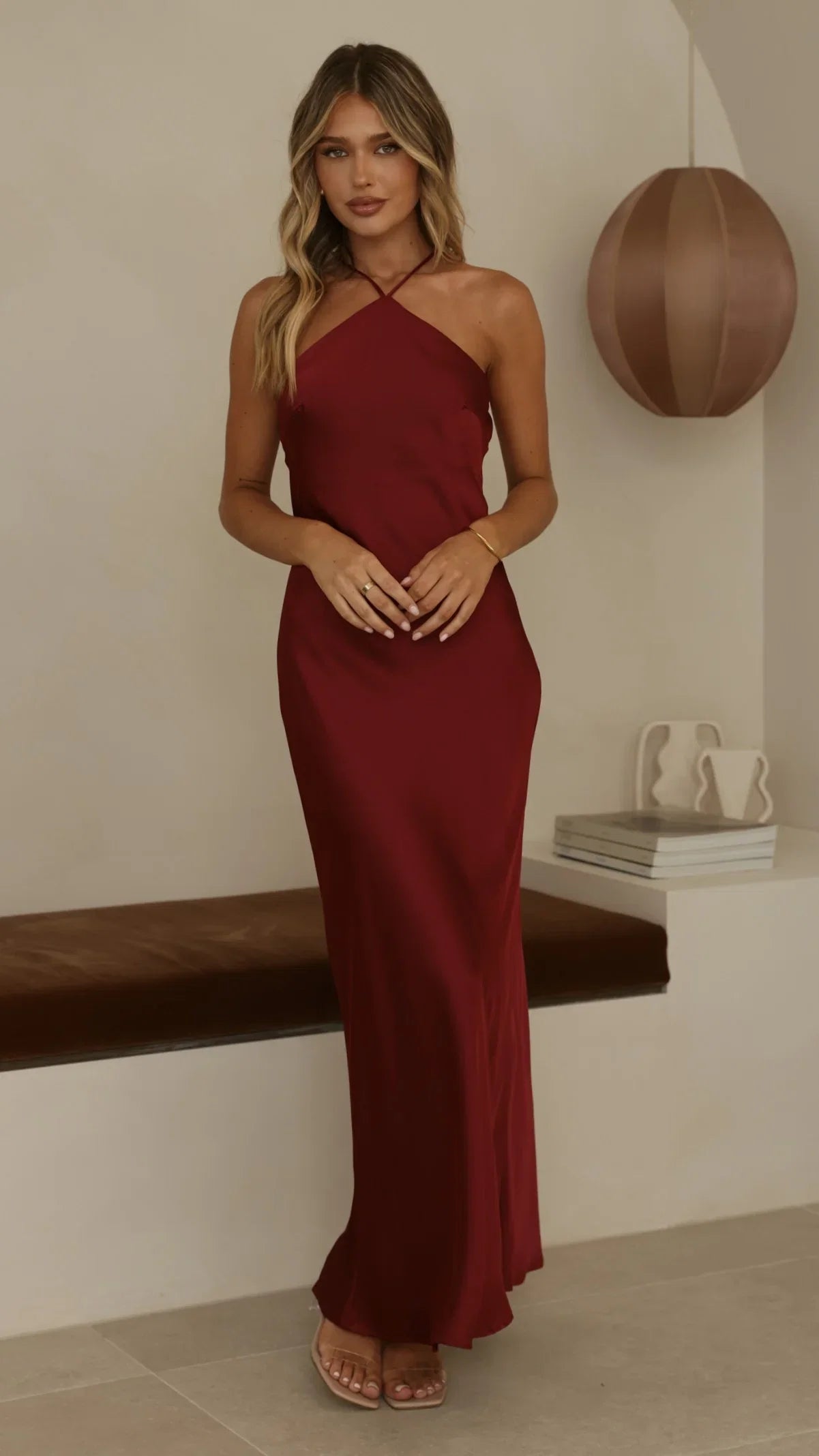 Chiara Maxi Dress Wine