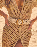 Ocean Allure Crochet Seashell Belt