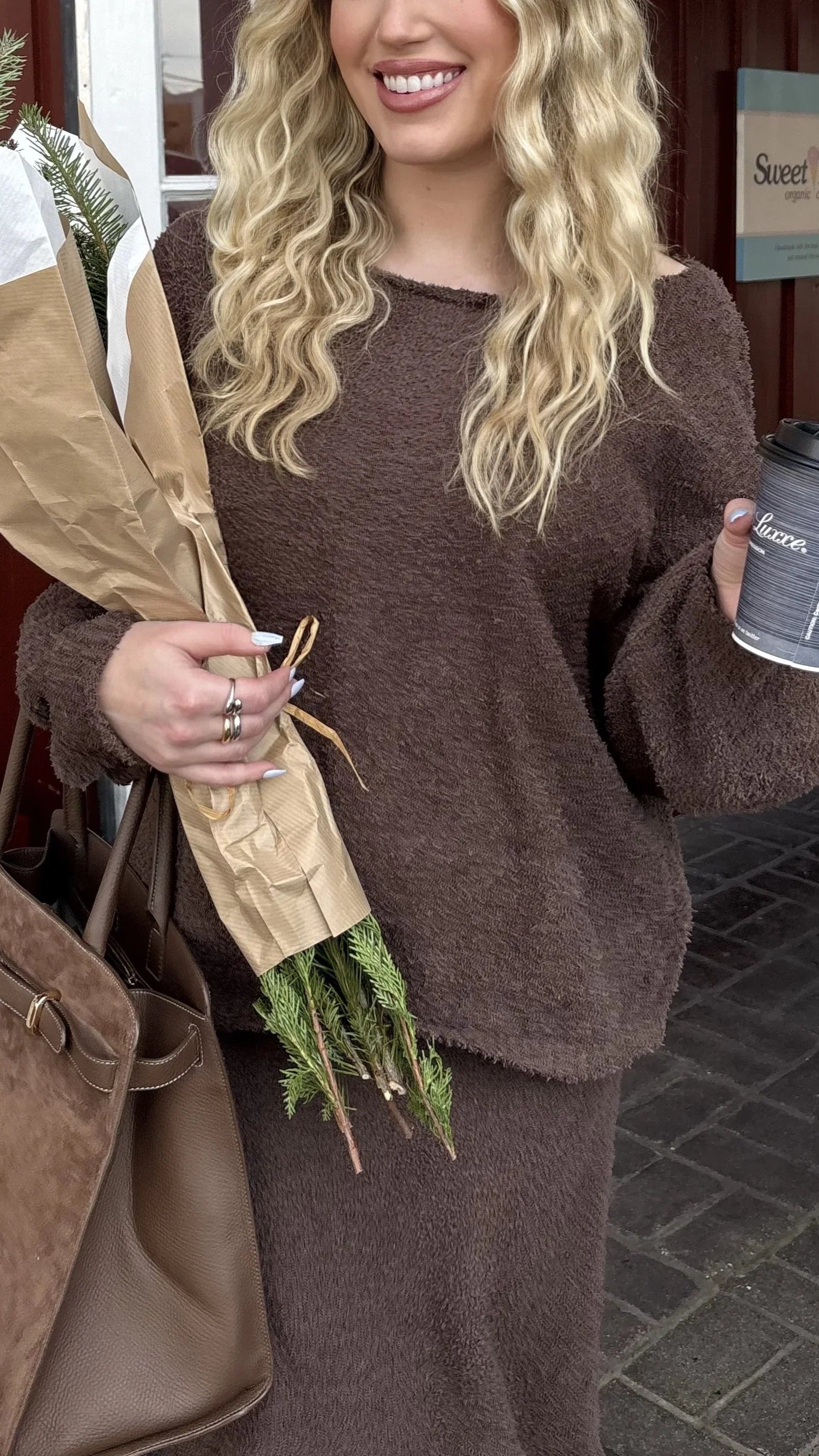 Cohen Knit Jumper Chocolate