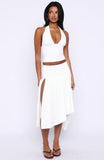 Losing What We Had Midi Skirt White