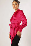 Aydin Wrap Top Magenta