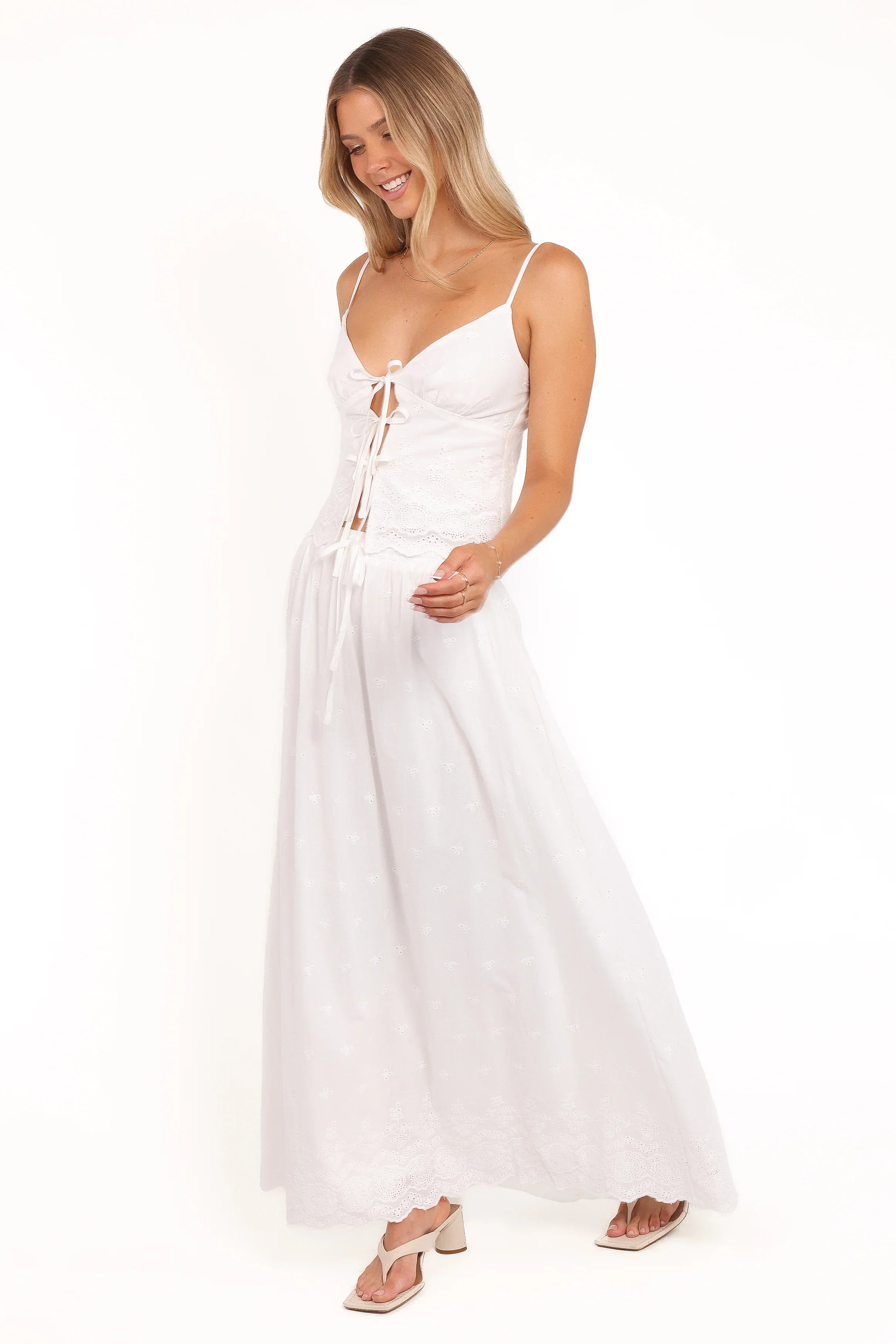Blaire Skirt Set White