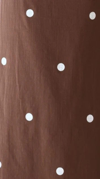 Liara Strapless Mini Dress Brown White Polka