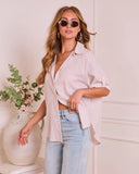 Daylight Essence Striped Button Down Top