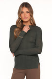 Delphine Top Dark Green