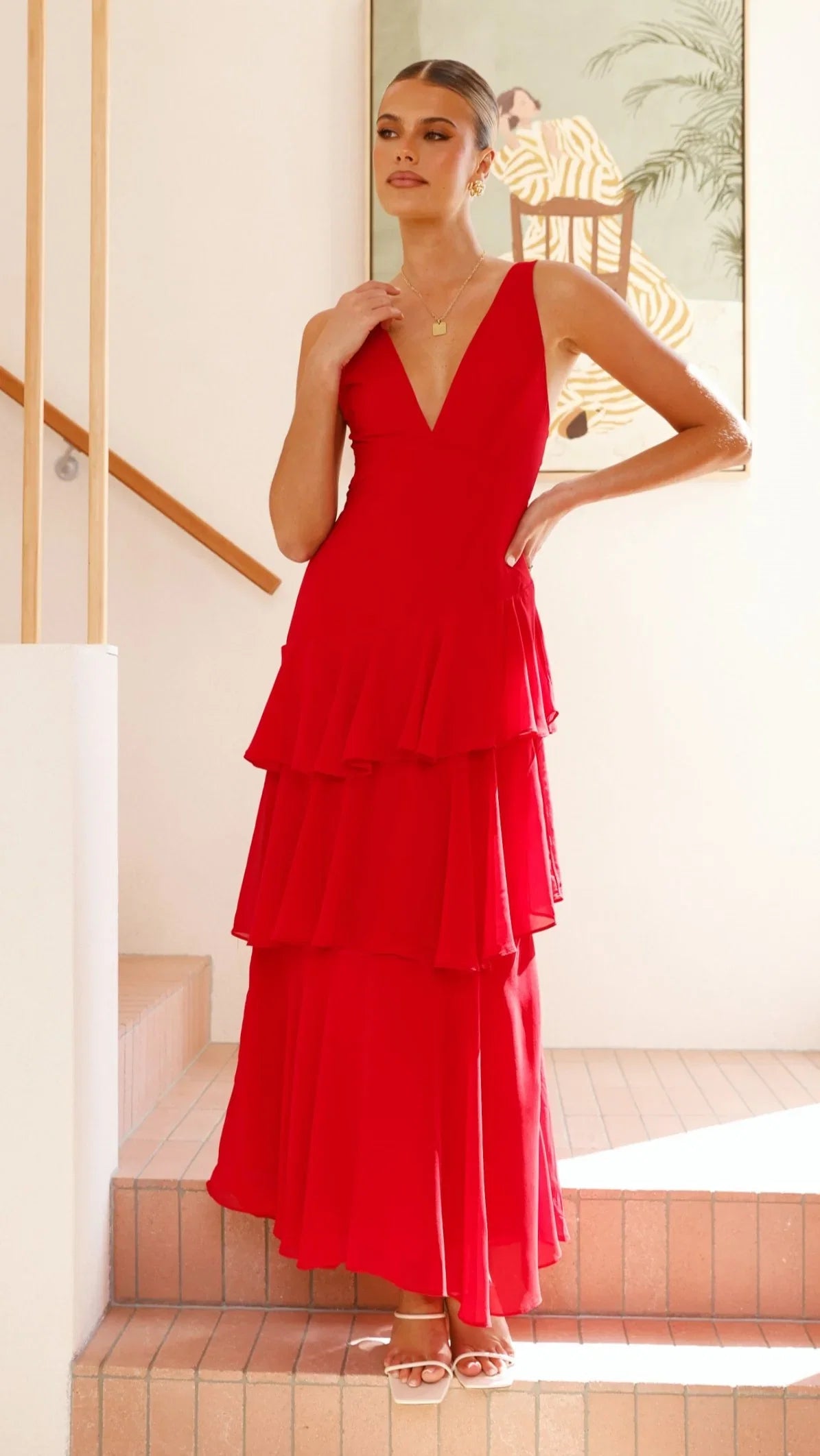 Stasie Maxi Dress Red