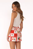 Keely Mini Skirt Cherry