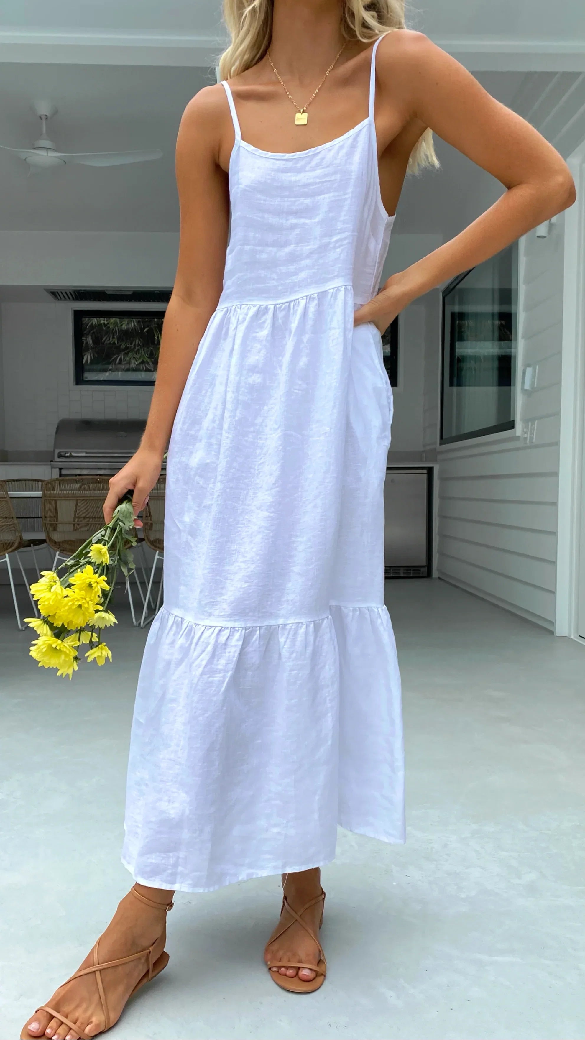 Nico Maxi Dress White