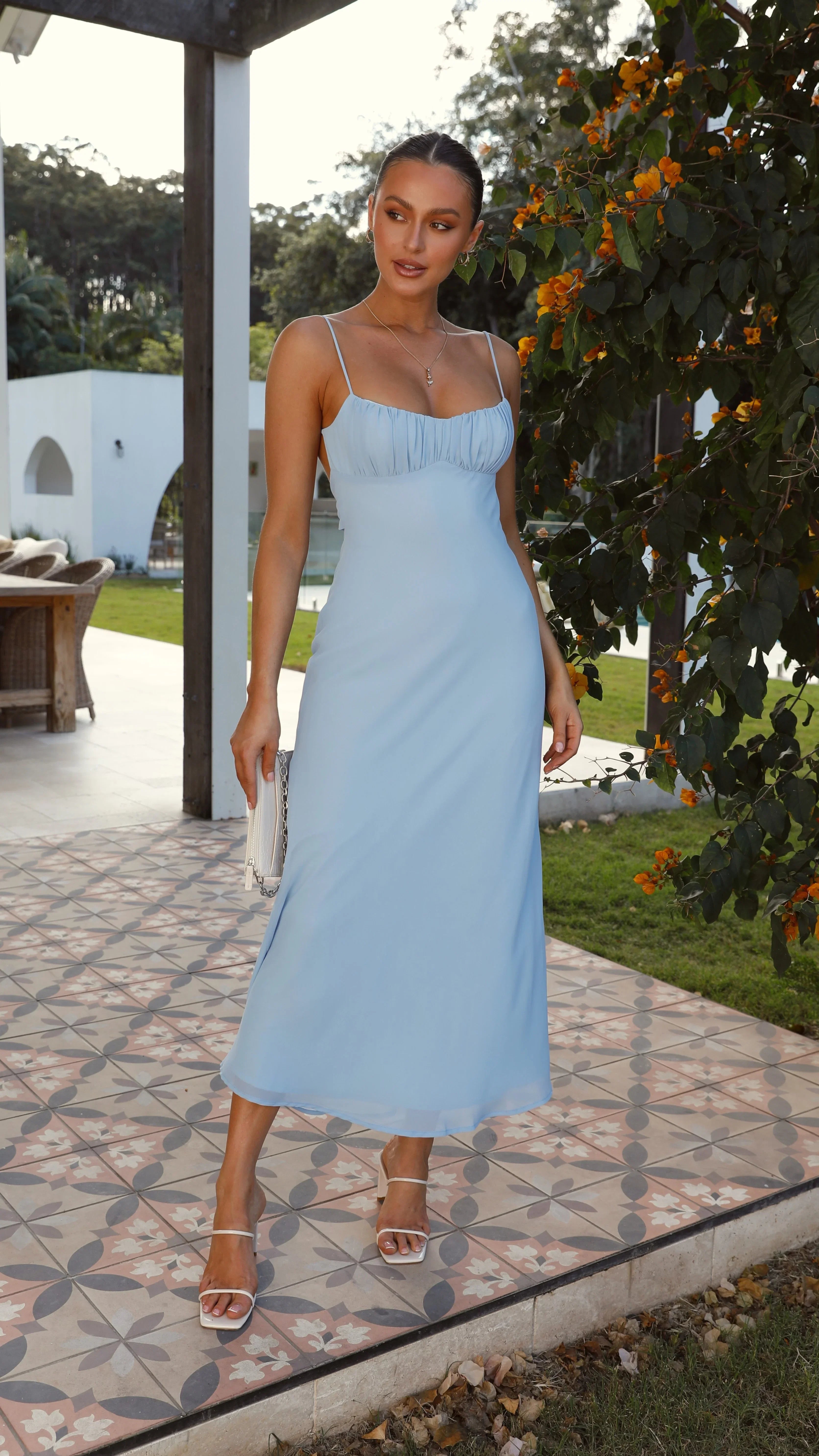 Margie Midi Dress Blue
