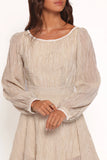 Kyra Long Sleeve Mini Dress Stripe