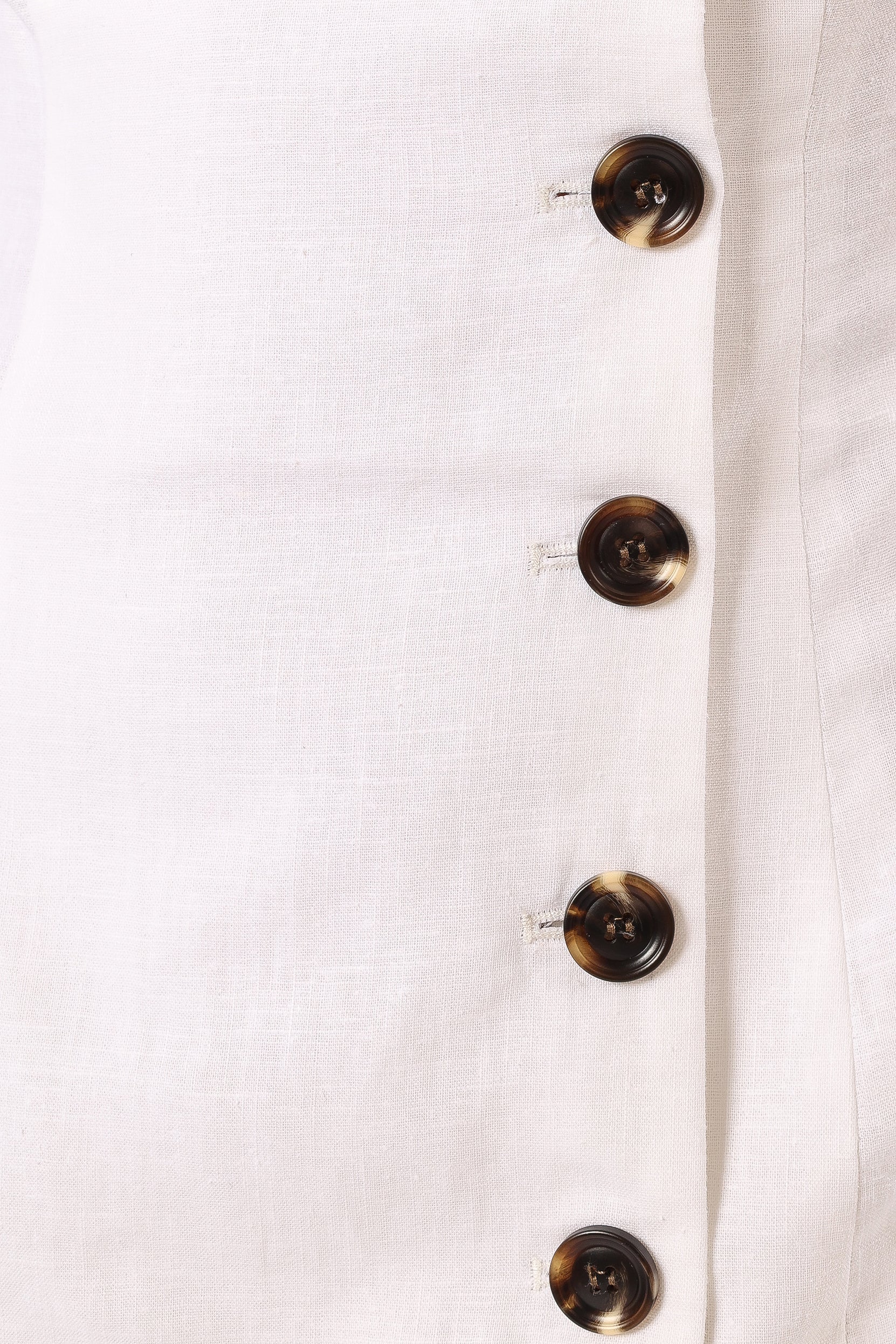 Allegra Linen Mini Dress White