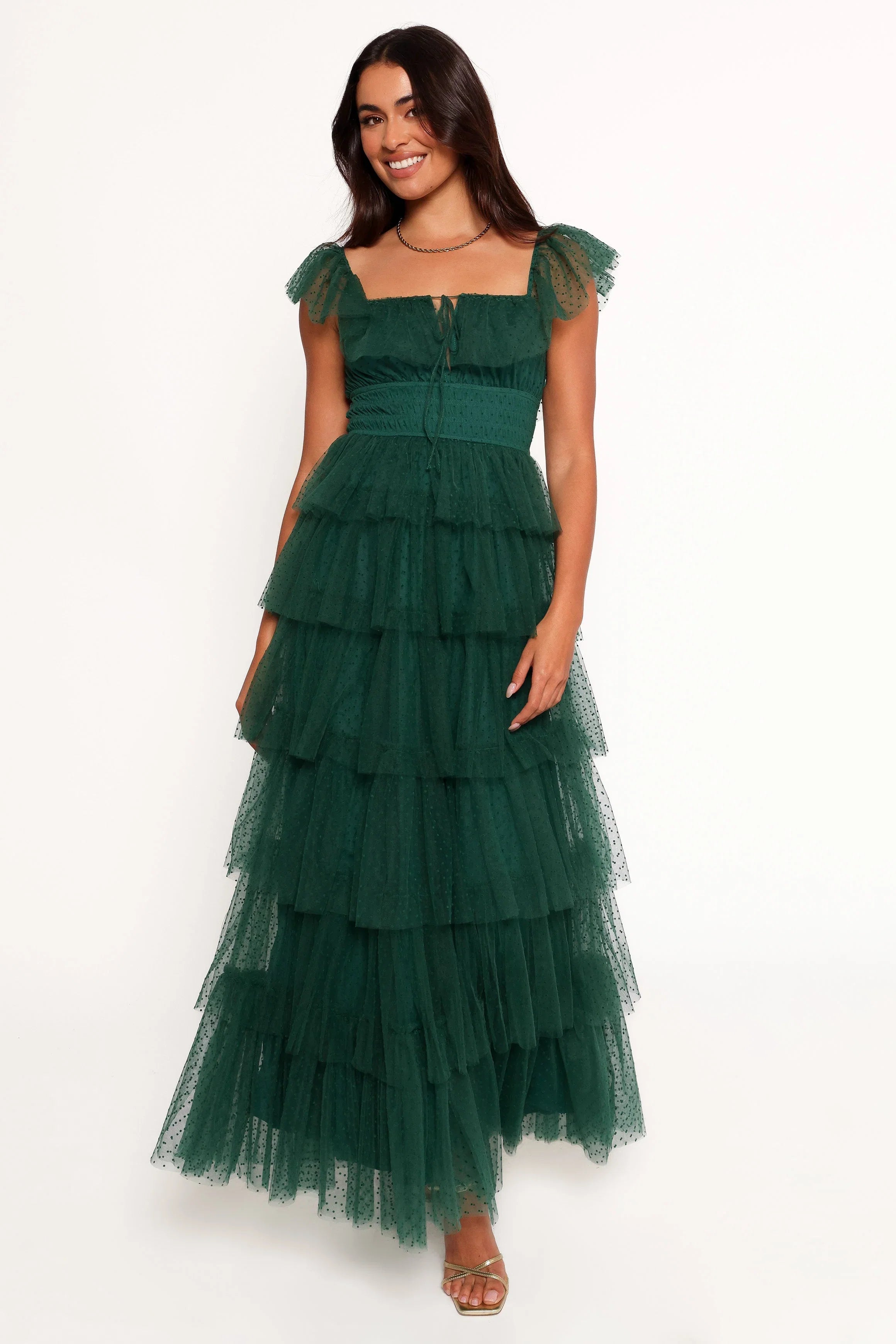 Belle Maxi Dress Hunter Green