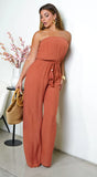 May Tube Jumpsuit Brick