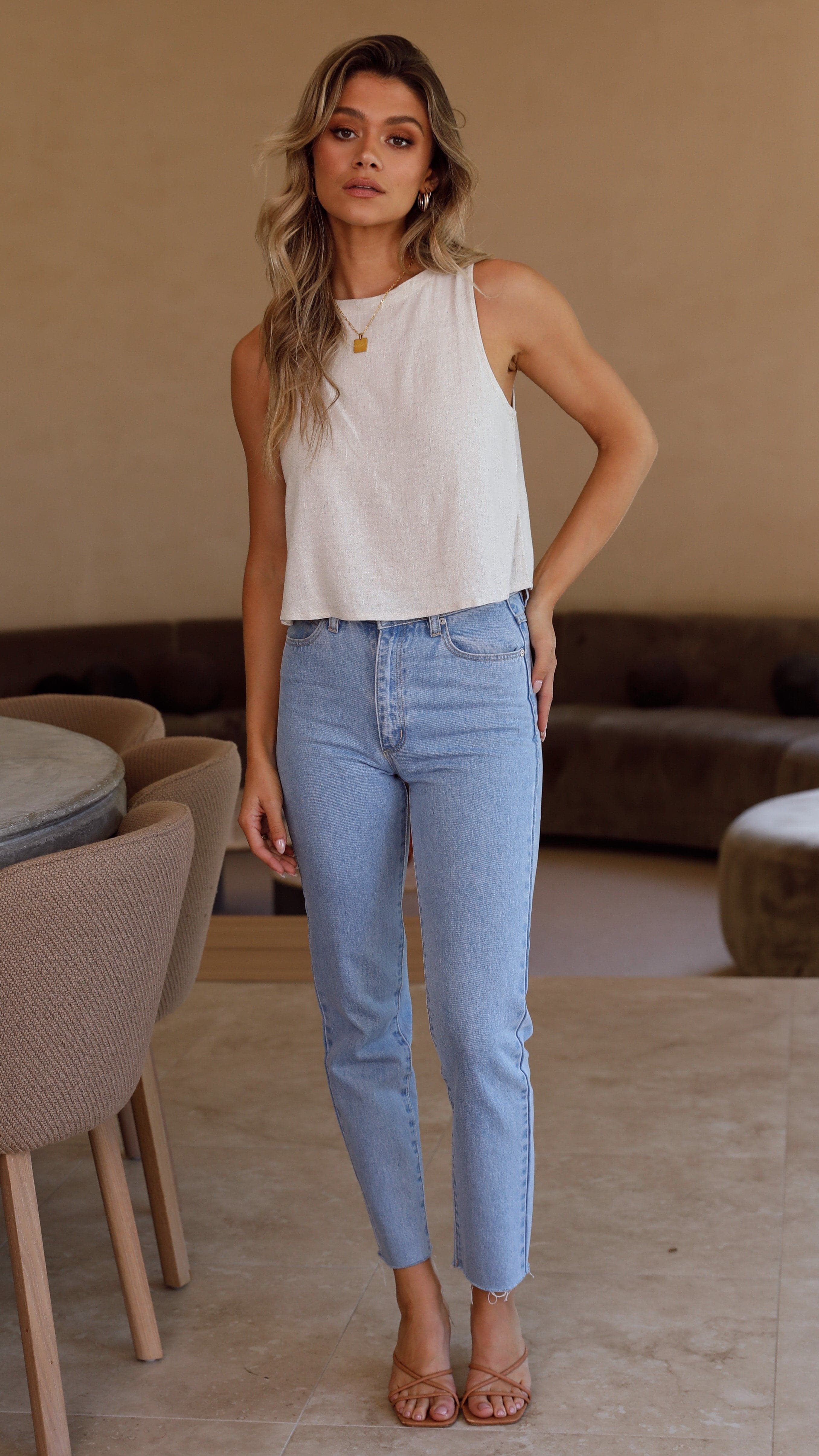Persephone Crop Top Natural