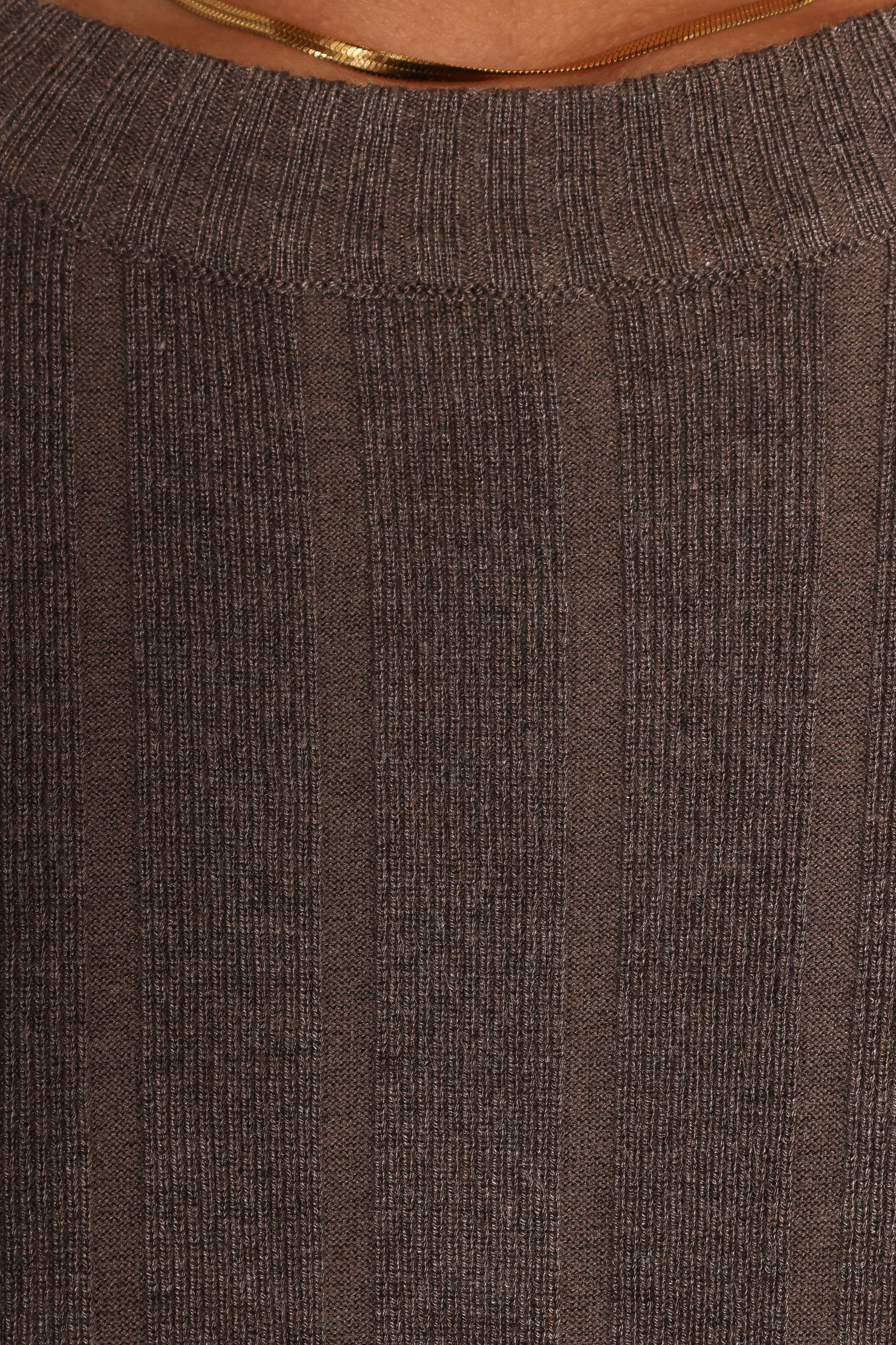 Silvie Long Sleeve Knitted Set Charcoal Grey