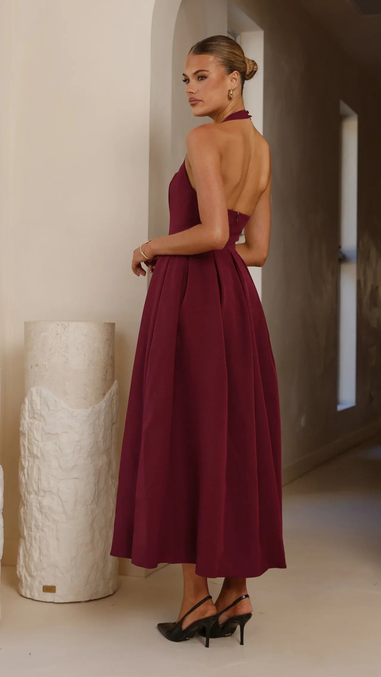 Kristen Maxi Dress Wine