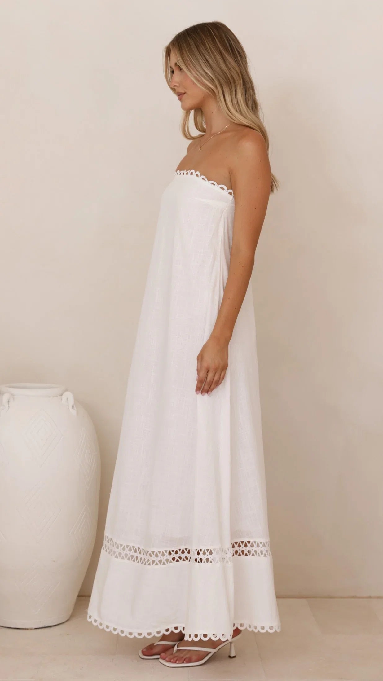 Sandra Maxi Dress White