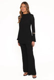 Gracie Lace Pant Set Black