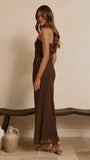Ria Maxi Dress Chocolate