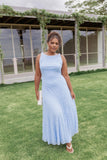 Kirsten Lace Maxi Dress Cornflower Blue