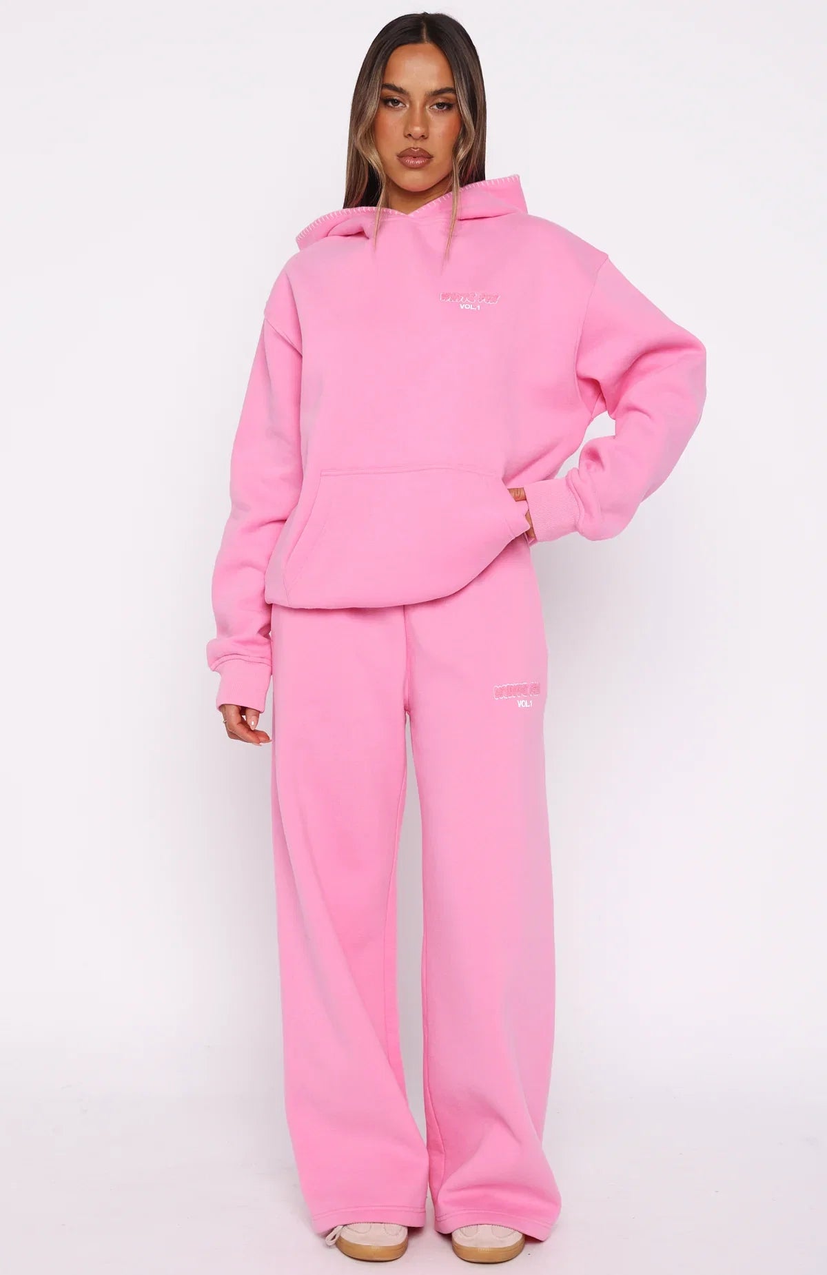 Vol 1 Wide Leg Sweatpants Bubblegum