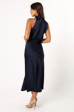 Anabelle Halter Neck Midi Dress Navy