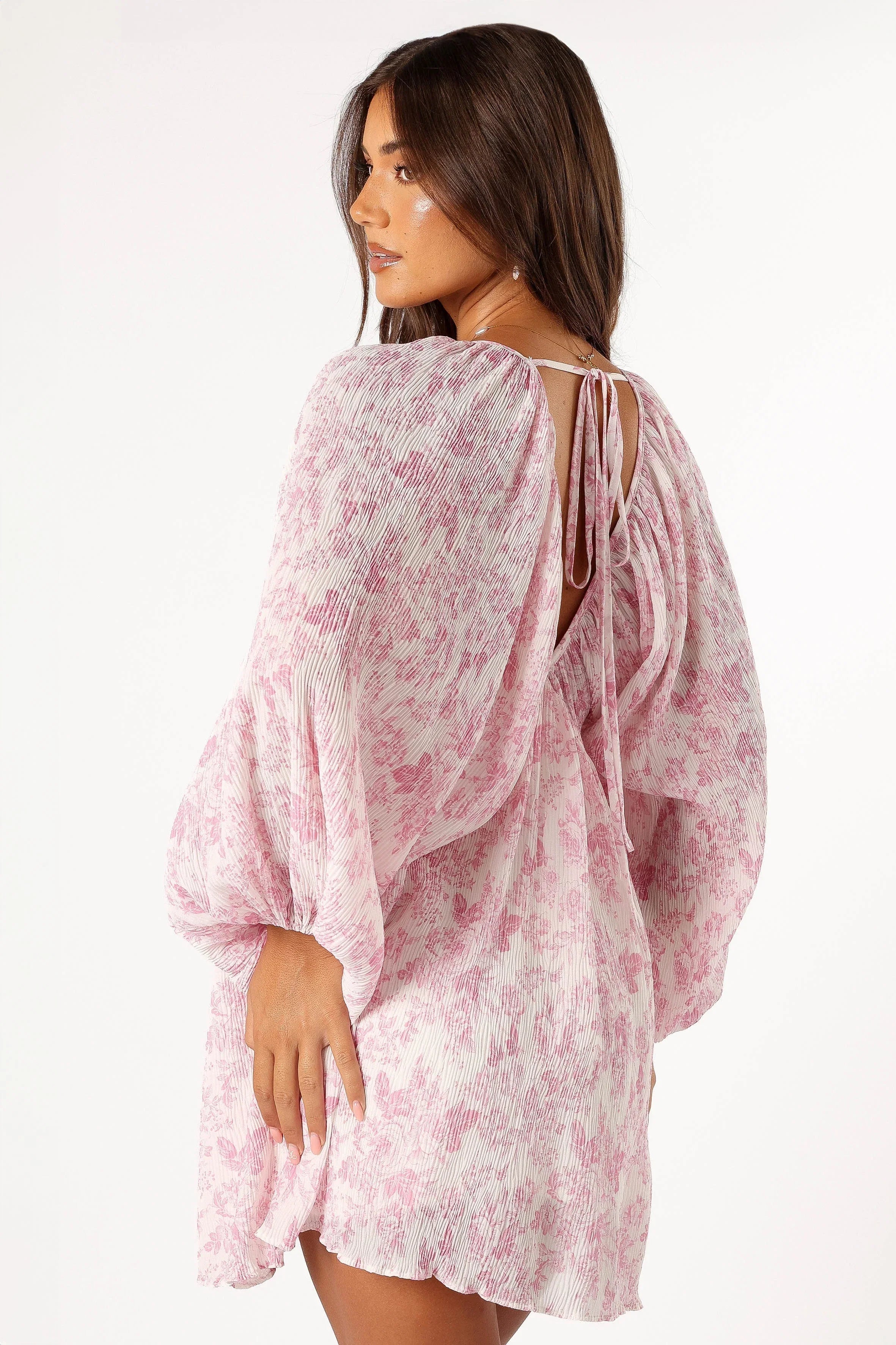 Paris Long Sleeve Dress Pink
